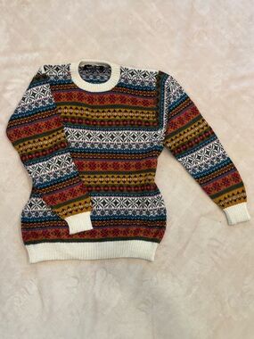 Multicolor Fair Isle Crewneck Sweater